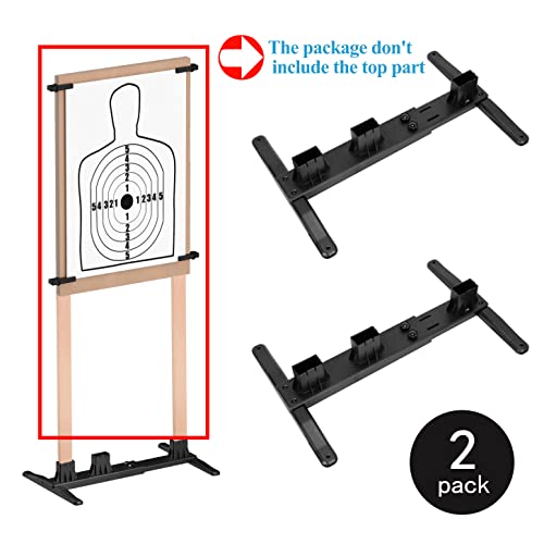 Ideagle Adjustable Shooting Target Stand Base, 2 Pack Cardboard Target Stands For Shooting Outdoors Range Practice #TOP2