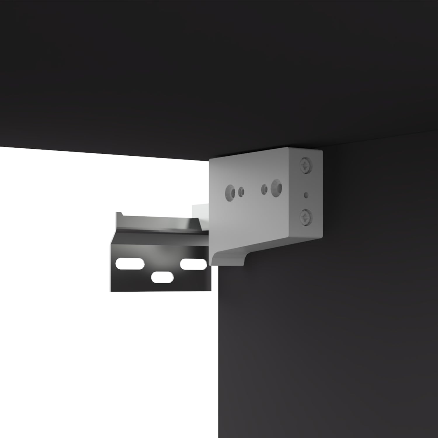 TV-Schrank zur Wandmontage, Grau, 80 x 30 x 30 cm, Holz, mehrschichtig | Schiebetüren, 2 Fächer, Kapazität 60 kg, einfache Montage, feuchtes Tuch