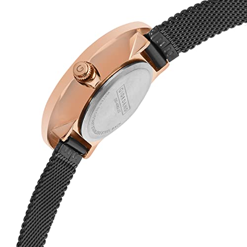 Image of Giordano Eleganza Collection Analog Wrist Watch for Women with Color Variant, Stylish Wired Metal Mesh Band| Ladies | Girls to Compliment Your Look | Ideal Gift for Female - GD-4062