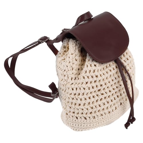 Mochila mujer pequeña tejida de poliéster y pu Holibanna
