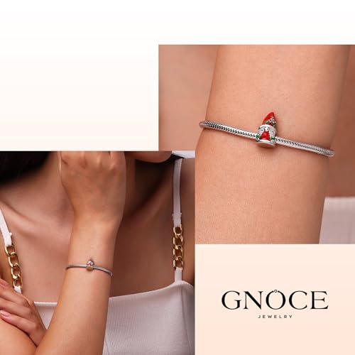 Image of GNOCE Christmas Charm Silver Plated & Sterling Silver Bracelet Gift