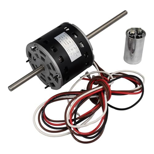 Meckparts D1092 RV AC Fan Motor 1468-306 7184-0156 Compatible with Fasco D1092 Coleman 6000 8000 Series AC Units, 1/3HP 115V 3.4A 2-Speed 1675/1080-RPM RV AC Air Conditioner Motor 1468-3069 7184-0432 -  06CNX8L0133275MIFD2KW
