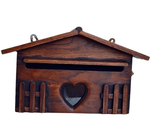 Boîte aux lettres extérieure murale en bois pour sécuriser vos réceptions de documents
