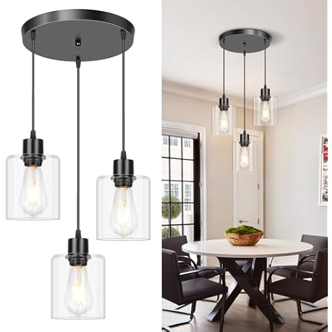 SILAMPDI 3-Light Pendant Light Cover