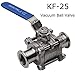 High Vacuum Quick Ball Valve KF-25 Stainless Steel Clamp With Lock Vacuum Ball Valve
