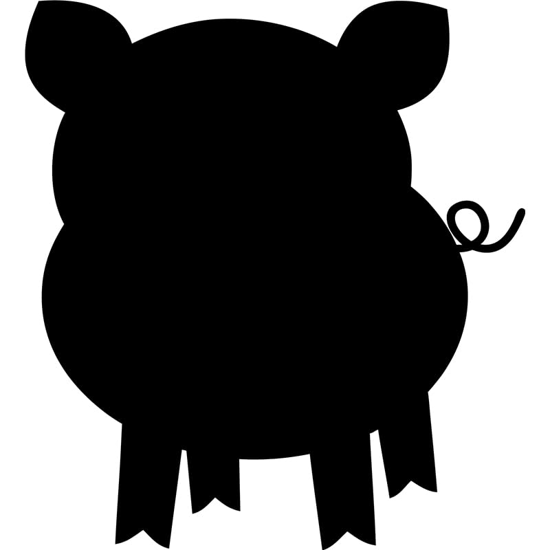 Ambiance sticker ardoise tableau noir effaçable silhouette - 2