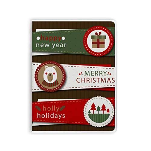 Carnet de notes en gomme souple Merry Christmas pour ne plus perdre vos idées