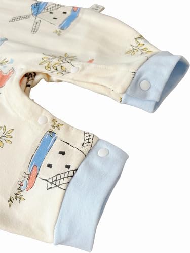 Baby Romper Long Sleeve Newborn Jumpsuit with Snap Closure Infant Bodysuit for Boys/Girls - Image 4