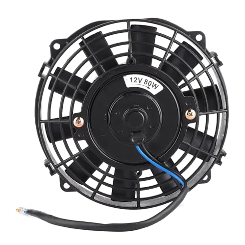 Ventilador Radiador Eléctrico Ventilador Eléctrico Universal De 12V 80W 2250 RPM 10 Aspas 8 Pulgadas Para Radiador Aire Acondicionado De Refrigeración Automática