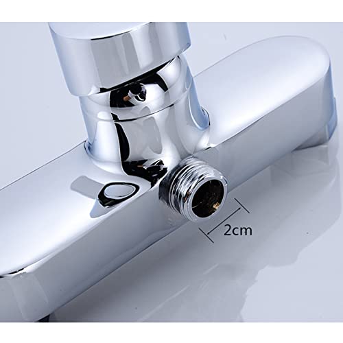 Robinet de baignoire en laiton massif chrome avec mécanisme haute précision - 5