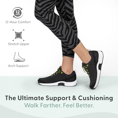 Orthofeet Women's Orthopedic Knit Coral Sneakers2