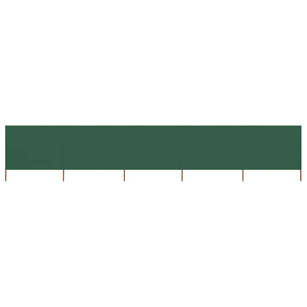 Homgoday Brise-vent à 6 pôles - Brise-vue - Grande protection solaire - Pour camping, plage, caravane, vacances et festivals - 600 x 80 cm - Vert