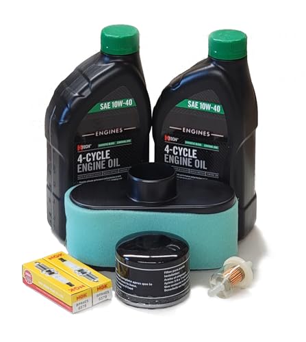 GL Tune Up Maintenance Kit with 10W-40 Oil for Kawasaki FR651V FR691V FR730V All FS Engines 99969-6425 99969-6543
