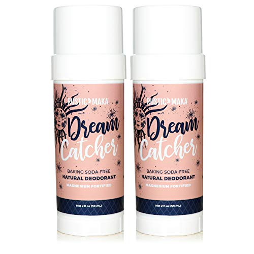 Rustic MAKA Natural Deodorant (Baking Soda Free Deodorant for Women & Men, Magnesium Formula, Aluminum-Free, Paraben-Free, Sulfate-Free, Vegan Certified) - 2 Pack BUNDLE (Dream Catcher)