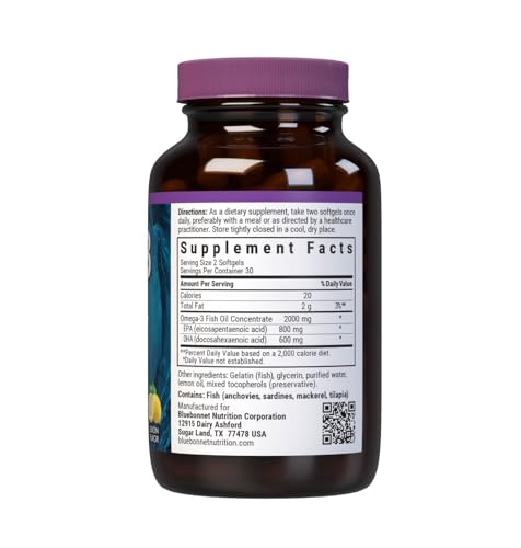 Bluebonnet Omega-3 Heart Formula Softgels