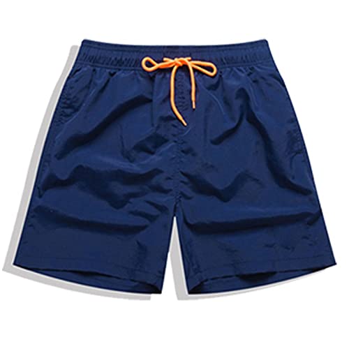 Kit 3 Short Bermuda Masculina Tectel Academia e Praia - Preto/Azul Marinho/Cinza/G