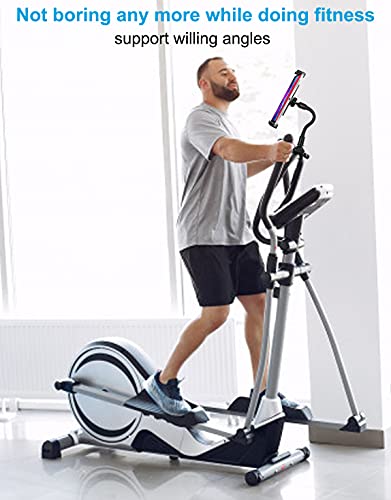 Phichy Exercise Bike Tablet Holder Mount For 4.7-11" Phone & Ipad Gooseneck Tablet Stand For Spin Bike, Indoor Stationary Bicycle, Treadmill, Stroller Handlebar For Ipad Pro, Air, Mini, Iphone, Tabs #TOP6