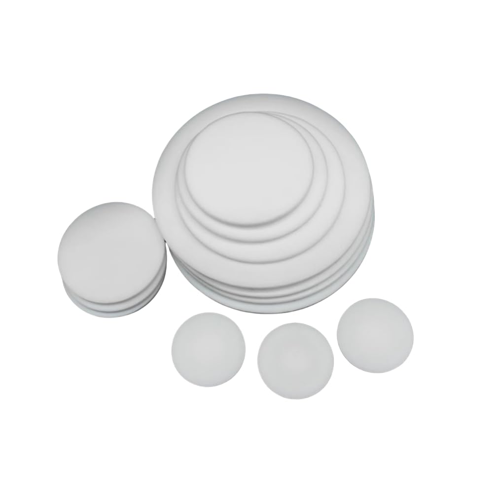 PTFE Solid Round Gasket Pad,High Temperature Resistant Thickened Teflon DN Flange Solid Gasket Thickness 3mm， Diameter 45/58/68/78/88/102/122/138/158/188/212mm Optional (DN125 (D=188mm))
