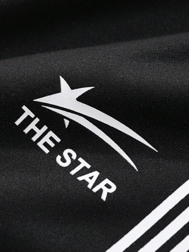 QJQ Men's Wide Leg Baggy Sweatpants Vintage Y2K Striped Track Pants with Pockets Casual Streetwear 6