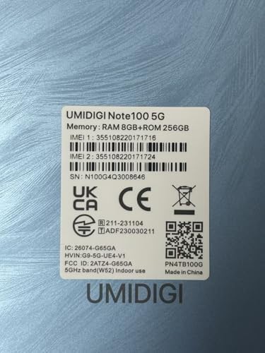 UMIDIGI Note 100 5G Cell Phone (Blue) — view 7