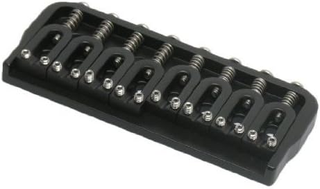 Hipshot 41080B 8-String Hardtail Fixed Electric Guitar Bridge .125" - BLACK