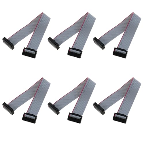 Conector IDC de 16 pines 20 cm negro pack x6 miniatura 1