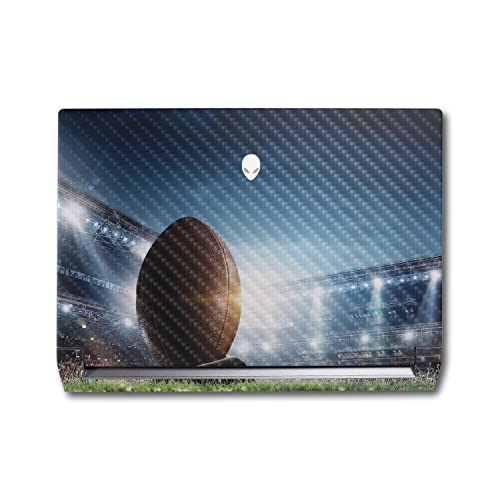 Image of MightySkins Carbon Fiber Skin Compatible with Alienware M17 R5 (2022) Full Wrap Kit - Big Game | Protective, Durable Textured Carbon Fiber Finish | Easy to Apply & Change Styles | Made in The USA