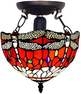CASPERi New Tiffany Style Ceiling Lamp for Living Room Antique Style 10 inches Hand Crafted Lamp