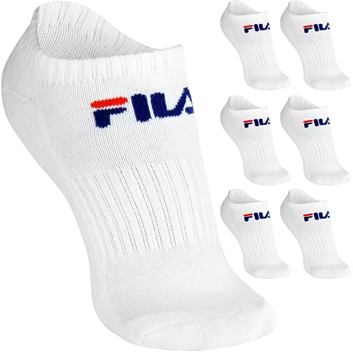 Kit 06 Pares Meias Cano Curto Esportiva Soquete Faixa Tensora Sola Atoalhada Adulto Unissex Fila | 6