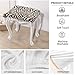 Xorudoydet Beige Zebra Stripe Print Stool Covers Rectangle Soft Stretch Saddle Seat Cover Counter Bar Stools Bar Chairs Covers Kitchen Island Chairs Cushion Protector, 2 Pack