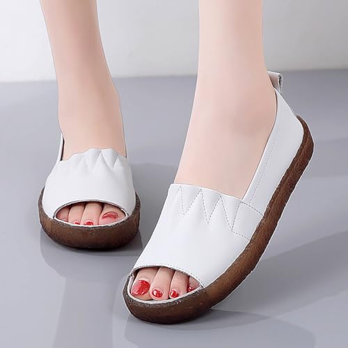 Chaussures d'été décontractées blanches idéales pour la marche