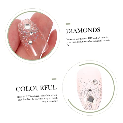 Beatifufu 2 Caixas De Balé Beijo Cristal De Strass Falso Cheio De Manicure Unhas Salões Domésticos P