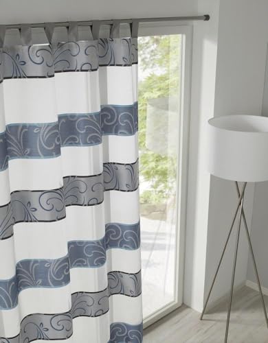 Miniatura 4 de Gardinia Barra De Metal Para Cortinas, Extensible, Montaje Sin Tornillos Ni Taladros, Diámetro 23 26 Mm, Longitud 80-130 Cm, Aspecto De Níquel