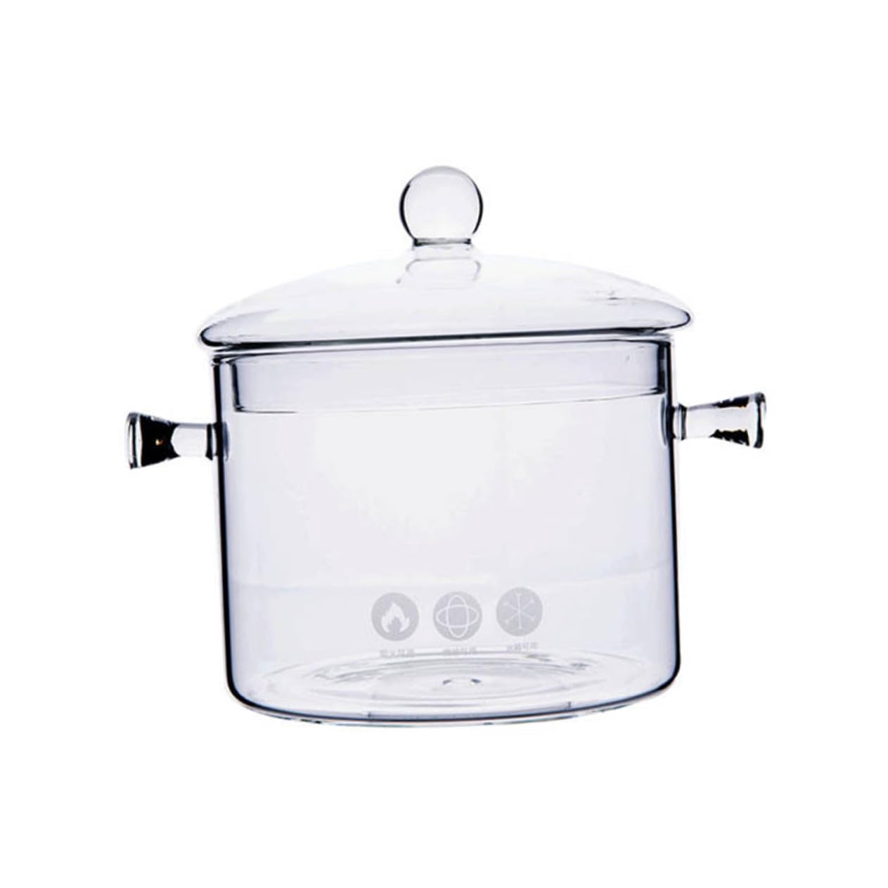 Pot à mijoter sain en verre pour éviter les débordements de soupe sur le gaz
