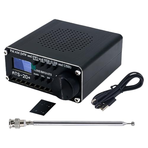 EcoGleam Récepteur professionnel ATS-20+, récepteur numérique léger, charge USB, FM AM MW SW LSB pour voyage, camping, randonnée