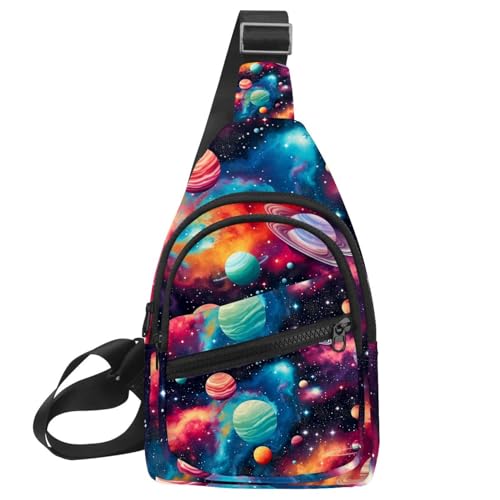 Mochila cruzada Galactic Magic Star Ball para running viaje y senderismo activo