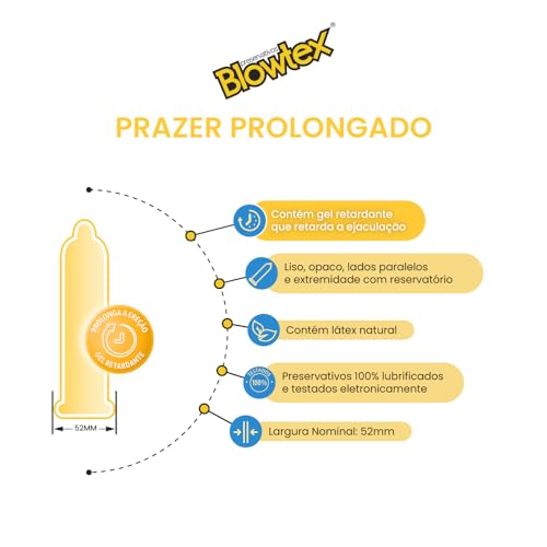 Blowtex Preservativo Retardante Com 6 Unidades