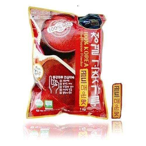 Donggangmaru(ë™ê°•ë§ˆë£¨) Gochugaru - Korean Spicy Red Pepper Powder â€“ Hot Cayenne Chili Peppers Flakes, Korean Chili, Gochugaru for Kimchi and Korean Foods (Spicy(2.2lb,1kg))