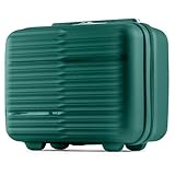 POSH Maletín de polipropileno – Neceser de maquillaje, equipaje de mano, maletas medianas y grandes y carros – Maleta de viaje con cerradura TSA y ruedas dobles silenciosas – apilable, verde, Kleine S