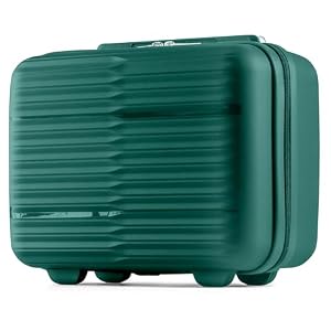 POSH Polypropyleen koffer – cosmeticatas, handbagage, middelgrote en grote koffers en trolleys – reiskoffer met TSA-slot en stille dubbele wielen – stapelbaar, groen, Kleine S, Klassiek