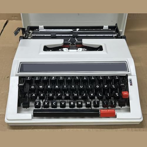 Máquina de escribir portátil retro con espaciado ajustable para regalar 8