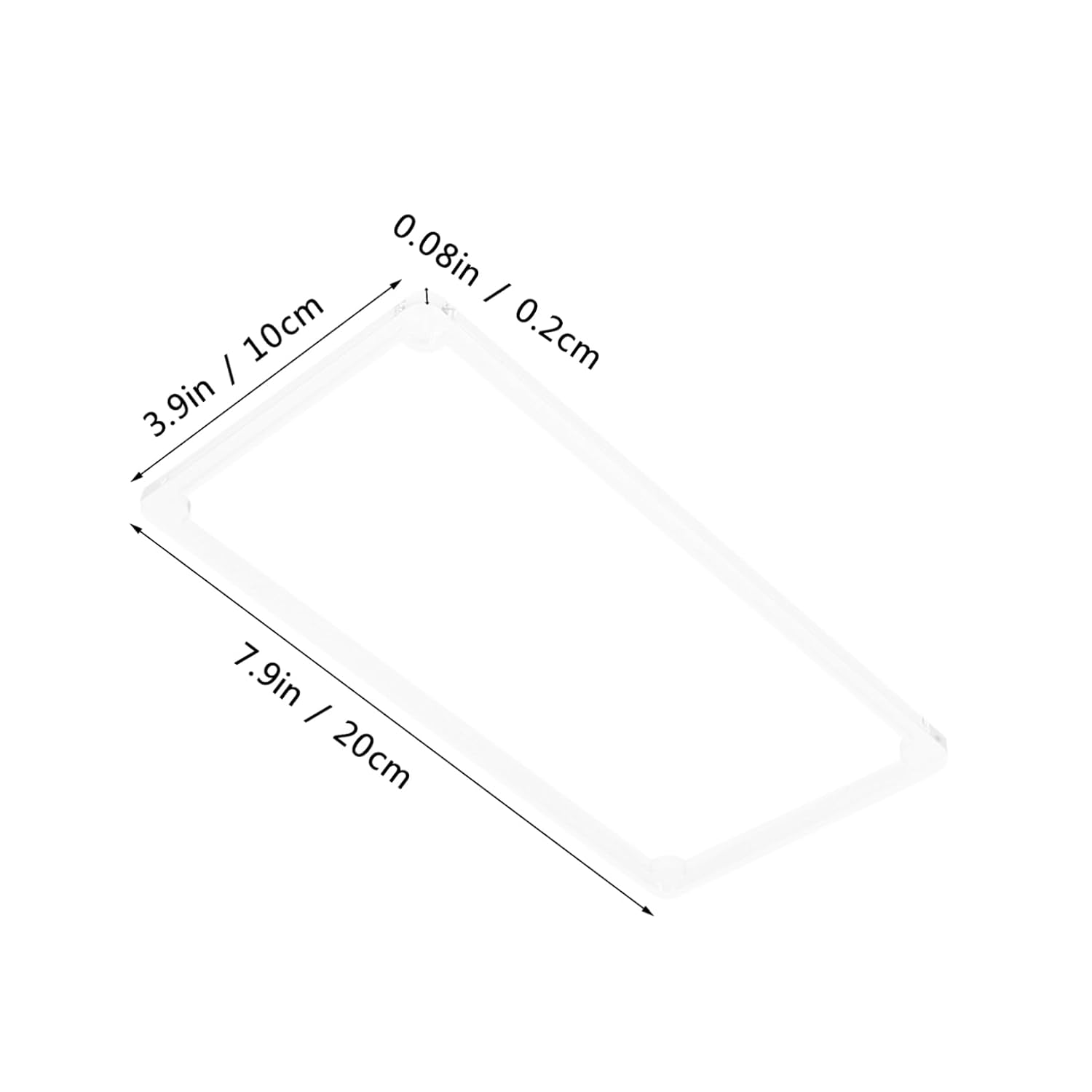 Generic 4 Pcs Clear Acrylic Sheets for DIY Crafting Versatile Transparent Panels for Custom Projects Easy to Cut Acrylic Boards for Decorative Signs and Craft Making