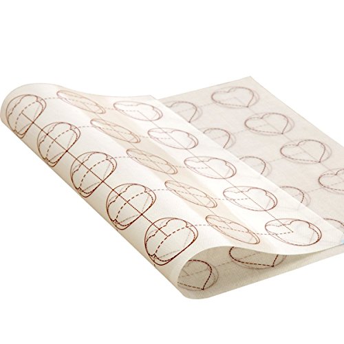 Bluedrop BAKING MATS SET Sheets Silicone Macarons Baking Mat And Ptfe Oven Liner 1 Pcs Each Non Stick Baking Mats thumb #1