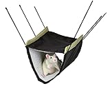 Zum Einhängen in den Käfig Trixie 62696 Hängematte mit 2 Etagen für Ratten/Degus, 22 × 15 × 30 cm