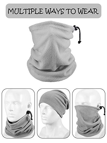 Syhood 6 Pieces Winter Fleece Ear Warmer Headband Ear Muffs Head Wraps with Winter Fleece Neck Warmers Gaiter for Outdoor Sport Activities - Thumbnail 6