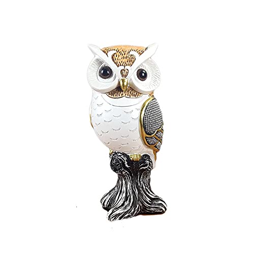 Figurine chouette en résine pour décorer un salon moderne