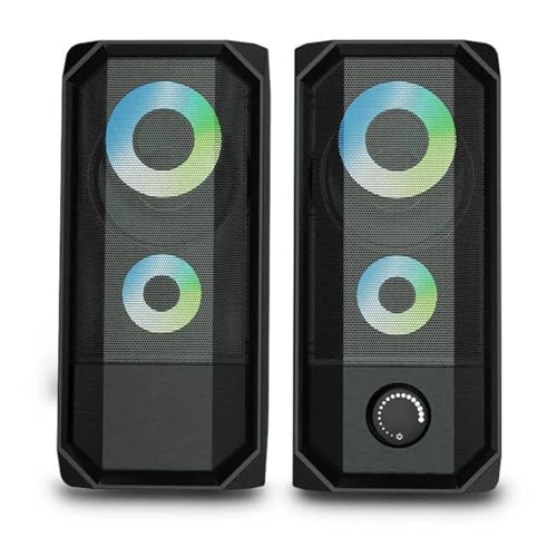 3.5 ミリメートルステレオサラウンド音楽 RGB スピーカーサウンドバーコンピュータ 2.0 PC ホームノートブックテレビスピーカー