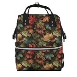 Pioyoku Camouflage Maple (2) Print Diaper Bag Backpack -Multifunction Travel Baby Diaper Bag,Baby Bags For Girls Boys