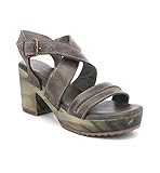 Bed|Stu Women's Lara Wood Bottom Platform Sandal (Taupe DD, Numeric_8_Point_5)