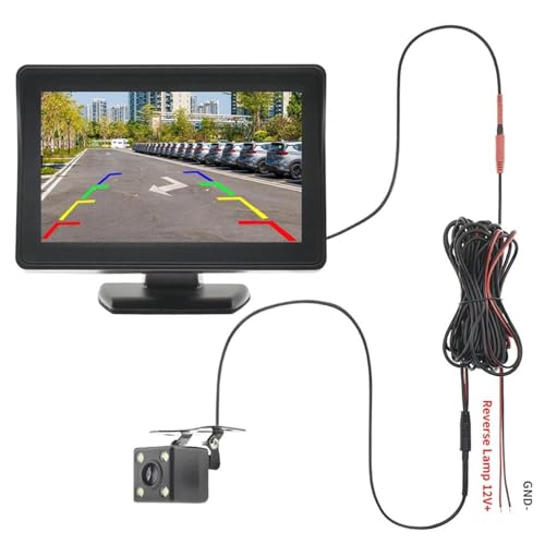 Caméra de recul voiture avec moniteur 4.3 pouces et vision nocturne étanche